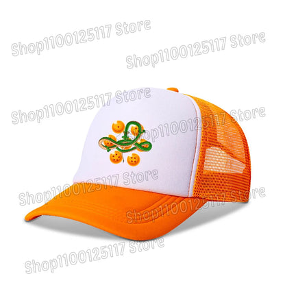 Dragon Ball baseball sapka, anime-nyomtatott sapkák, lélegző, csúcsos sapka, rajzfilm, Goku, nyári sport, snapback, hálós napellenzős sapka, gyermekajándék