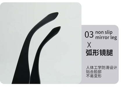 2026 New Oval-Shaped Sunglasses with a European and American Style, Featuring a Unique Metal Snake Head Design, Cross-Border Fashion Versatile Sunglasses for Women with a High-End Feel