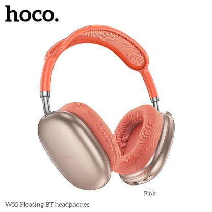 HOCO W55 sur l'oreille Bluetooth écouteur sans fil musique casque micro HiFi Audio casques stéréo son Sport écouteurs 40MM AUX TF