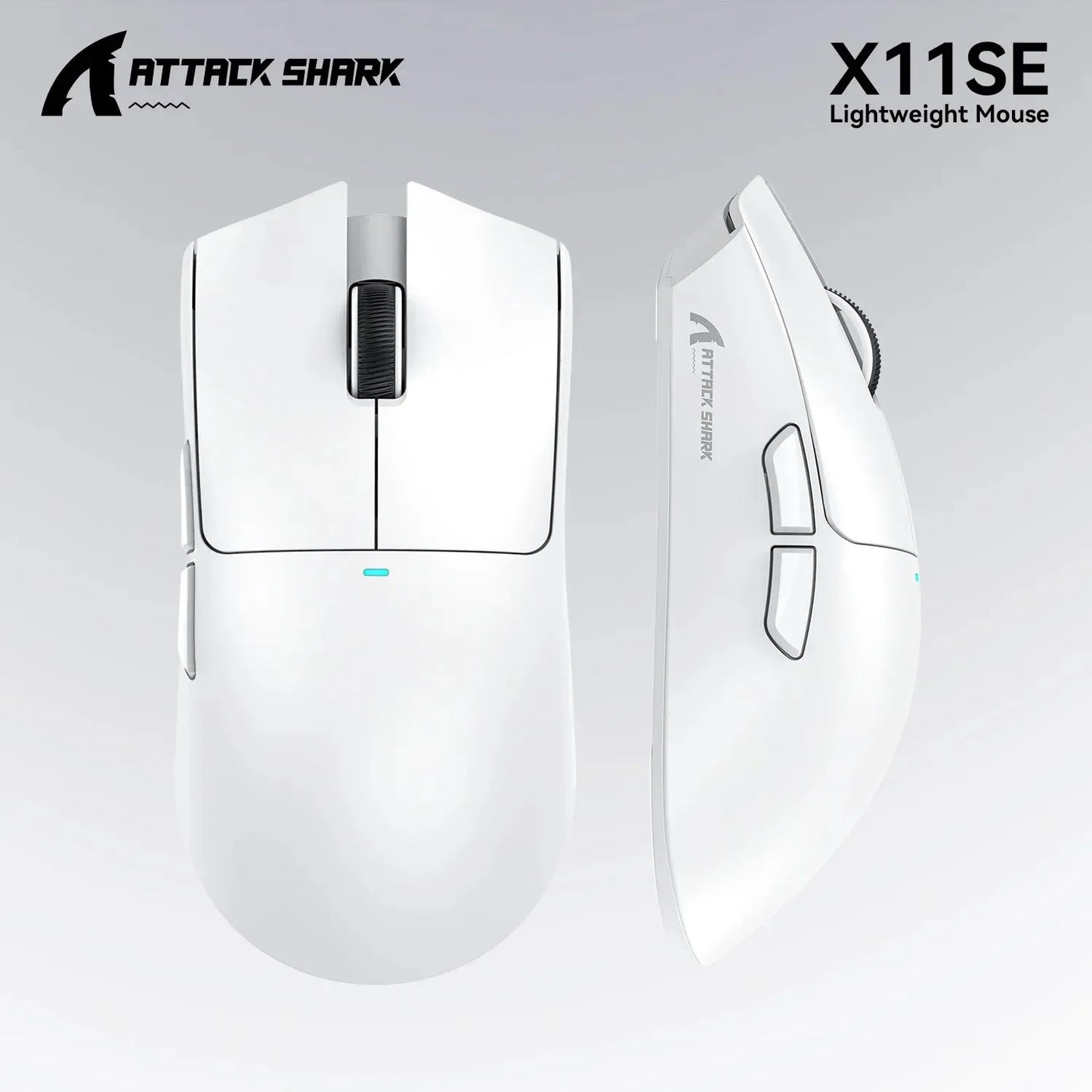 ATTACK SHARK X11SE ultraleichte kabellose Gaming-Maus, 20Millionen Klicks Lebensdauer, PAW3311 Gaming, 22KDPI, 400IPS, 40G, 1KHz, 65 Stunden, 30mAH