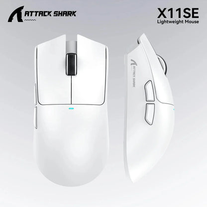 ATTACK SHARK X11SE ultraleichte kabellose Gaming-Maus, 20Millionen Klicks Lebensdauer, PAW3311 Gaming, 22KDPI, 400IPS, 40G, 1KHz, 65 Stunden, 30mAH