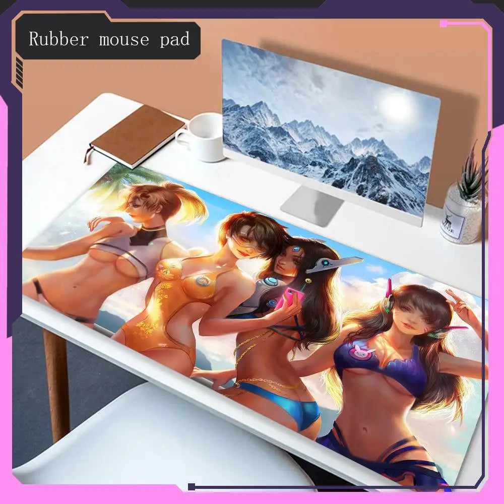 Δημοφιλή είδη Overwatch Mouse Pad Animation, mouse pad για gaming, αξεσουάρ παιχνιδιού για επιφάνεια εργασίας, δημοφιλές mouse pad για laptop και gaming