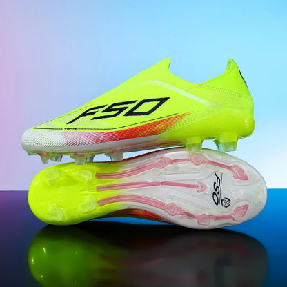 New Men's Soccer Shoes Hot-Selling Grass Cleats High-Quality Match Outdoor Football Boots Non-Slip Boys High-Top Lightweight Sneakers