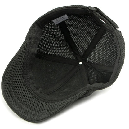 HT4828 Casquette de baseball à visière courte de 5 cm pour homme, 6 panneaux, en maille respirante, style « trucker », pour hommes et femmes, unie, à fermeture à pression