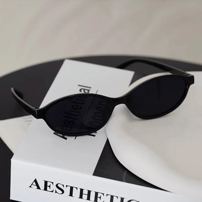 1/4pcs New Casual Elliptical Sunglasses Female Multi Color Frame Glasses Fashion Small Frame Design UV400 Sun Glasses Unisex