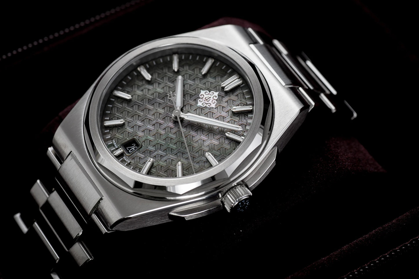 IX&DAO 2025 Neu 37mm Warrior Herren-Automatikuhr mit Miyota 9015 Uhrwerk, Saphirglas, Edelstahl, wasserdicht bis 10Bar, BGW