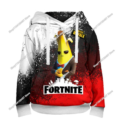 Children Clothes Birthday Cute Gifts Fortnite Child Hoodies Battle Royale Boys Girls Anime Sweatshirt Kids Winter Pullover Tops