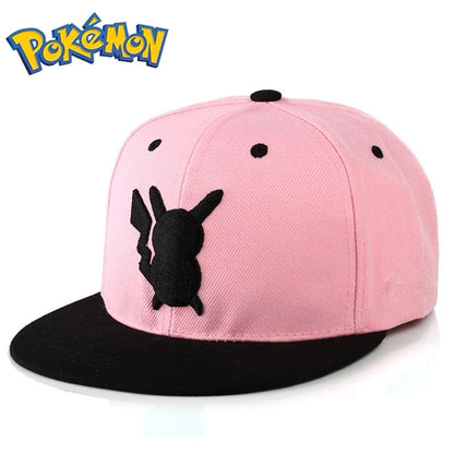 Pikachu baseball cap peaked cap cartoon anime character flat brim hip hop hat couple outdoor sports cap birthday gifts