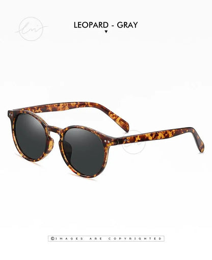 LM Retro Round Sunglasses Women Men Ultralight TR90 Polarized Unisex Driving Shades Vintage Sun Glasses UV400 Gafas De Sol