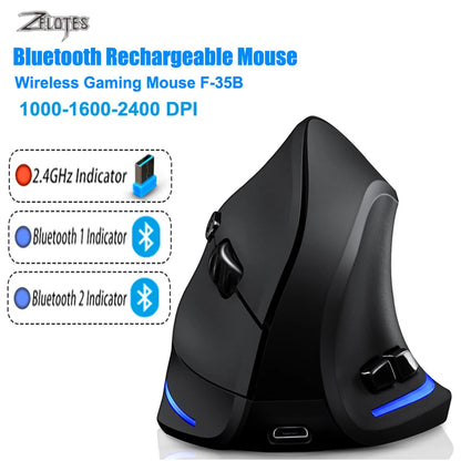 Lefon F33/F26C/F35B Trackball Mouse/ Bluetooth Ergonomic Mouse 2.4G Wireless Rechargeable Rollerball Mice for PC Office Drawing
