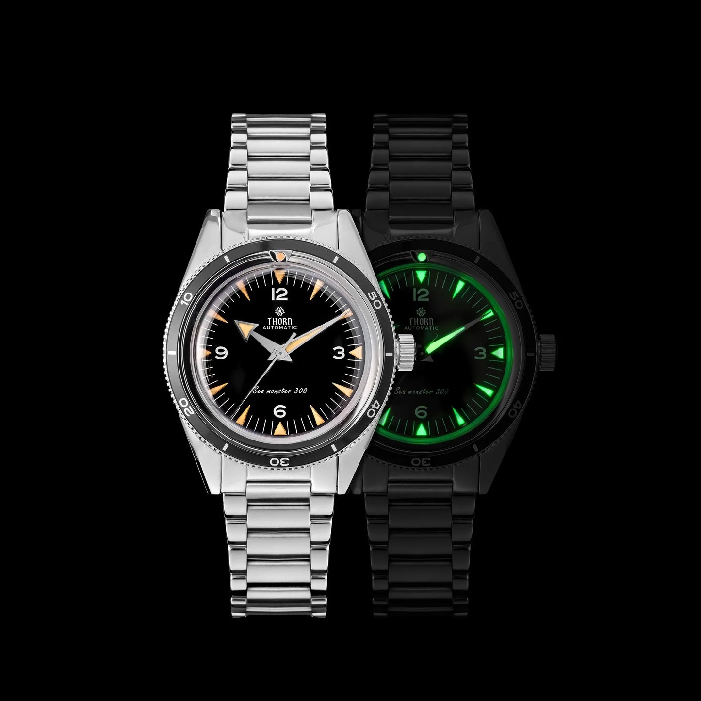 Thron T026 38mm  Watch Sapphire Crystal 316L Stainless Steel PT5000/Swiss Ronda Automatic Movement Vintage Style Men's Watch