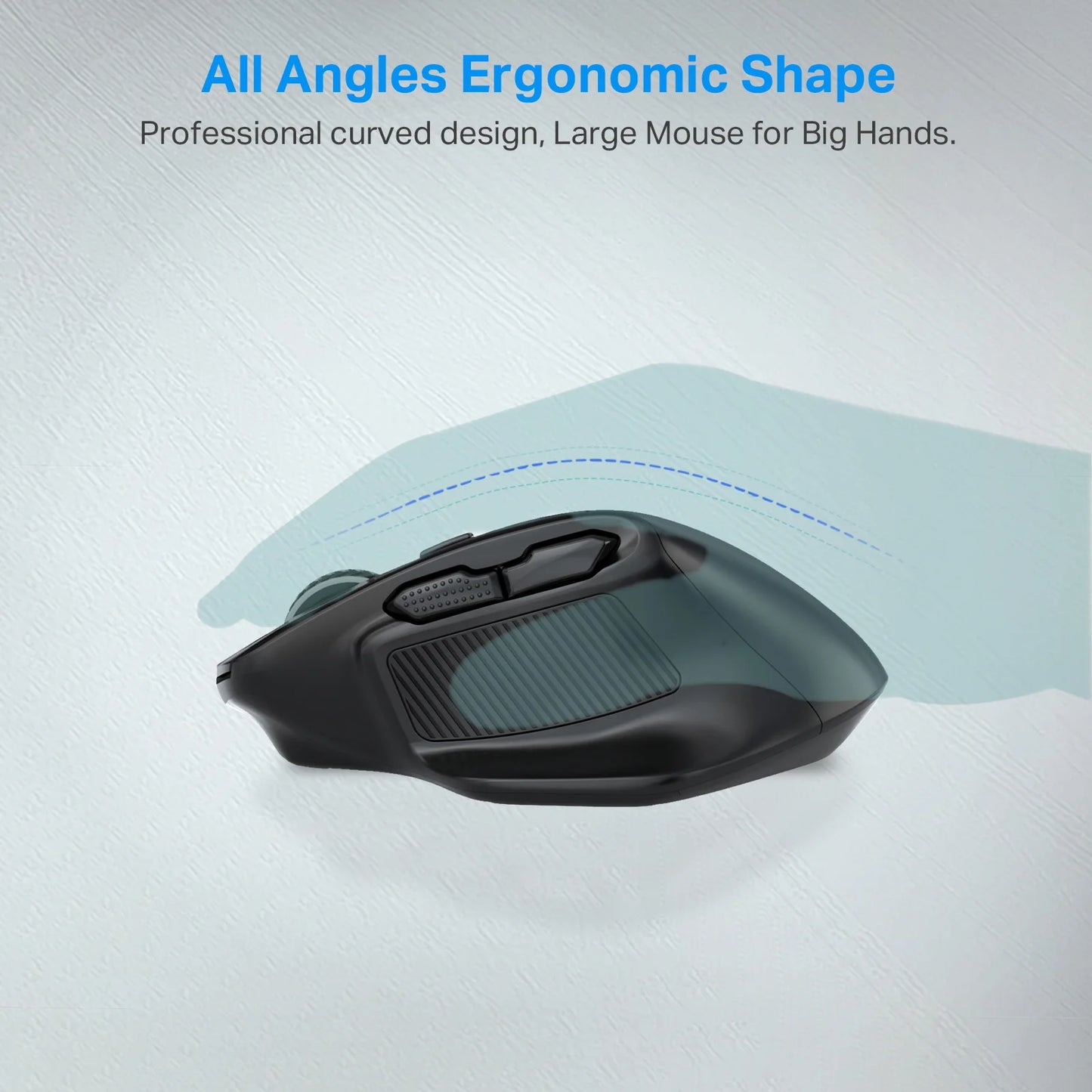 E-YOOSO 2.4G Wireless Mouse PAW3212 4800 DPI Ergonomic Mouse Gaming Mouse Office Mouse for Notebook PC Laptop MacBook