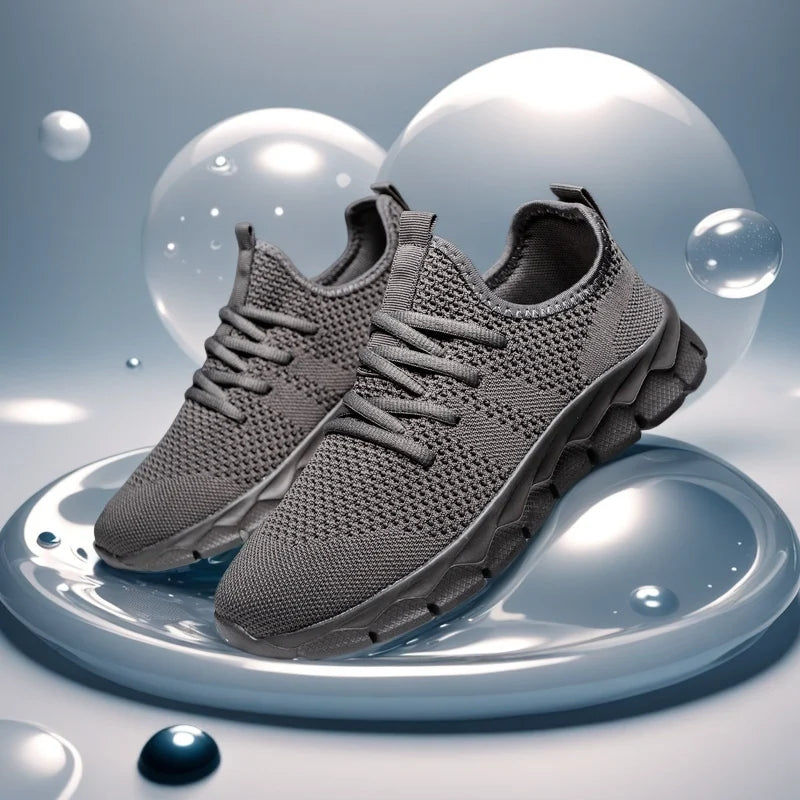Heren sneakers van mesh, lichtgewicht damesschoenen, casual platte schoenen, hardloopsportschoenen voor heren, zachte ademende tennissneakers voor mannen