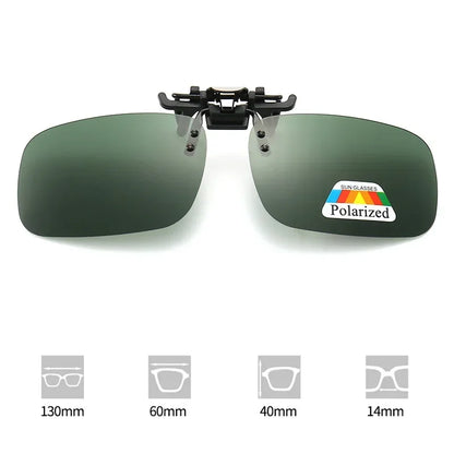 Polarized Sunglasses Clips Glasses Clip Driving Night Vision Eyeglasses UV400 Outdoor Shades High Definition Sun Glasses Clips