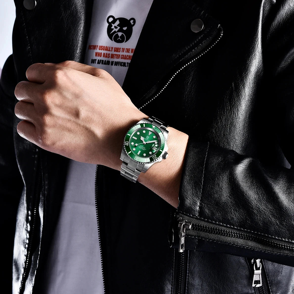 PAGANI DESIGN Fashion Men's Sports Automatic Mechanical Watch NH35 Stainless Steel Sapphire waterproof watch reloj hombre PD1661