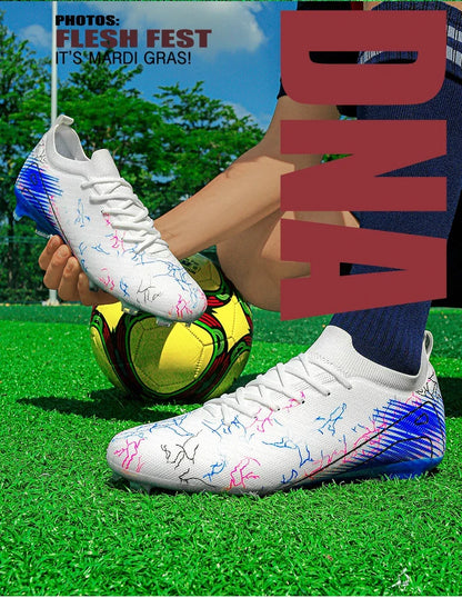 New Men's Football Boots, Non-Slip Soccer Shoes, Training Sneakers, FG Top Quality Cleats, Wholesale Drop Shipping, Unisex Adult