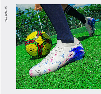 New Men's Football Boots, Non-Slip Soccer Shoes, Training Sneakers, FG Top Quality Cleats, Wholesale Drop Shipping, Unisex Adult
