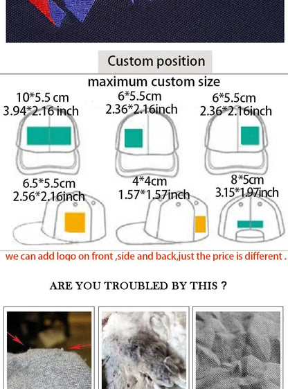 Wholesale Hat Baseball Caps Men's  Casual Caps Women's Mesh Hats Unisex Hats Custom Logo Hat Embroidered Hats
