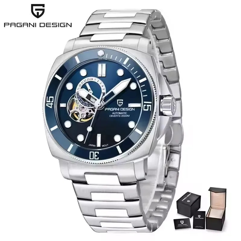 PD1736 PAGANI DESIGN 2025 Men Automatic Mechanical Watches Casual Fashion Sapphire Stainless Steel Diving TMI NH39 Men's Watch