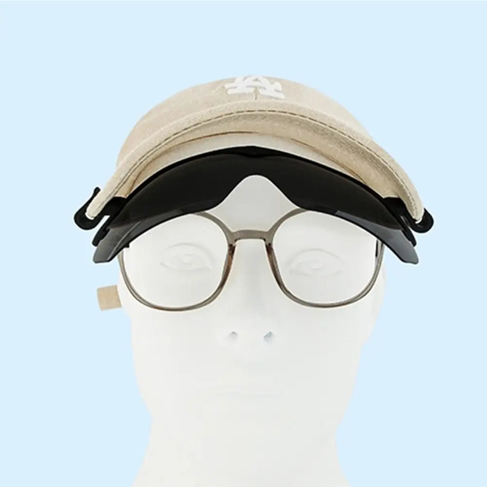 Clip Cap Sports Sunglasses, Clip On Hat Polarized Sunglasses, Flip-Up Cover UV Protection Fishing Cycling Outdoor Sunglasses