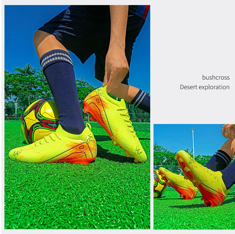 New Men’s Soccer Shoes Top Quality Wholesale Cleats Football Boots Training Non-Slip Sneakers FG Drop Shipping Unisex Adult