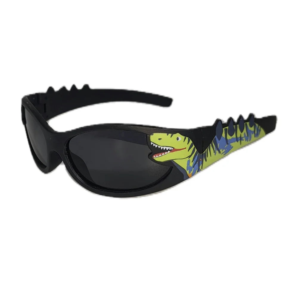 KLASSNUM summer new fashion cute Dinosaur children sunglasses 2026 girls boys birthday party decoration glasse uv400 oculos