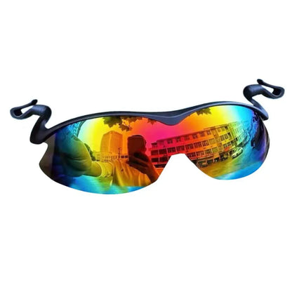 Clip Cap Sports Sunglasses, Clip On Hat Polarized Sunglasses, Flip-Up Cover UV Protection Fishing Cycling Outdoor Sunglasses
