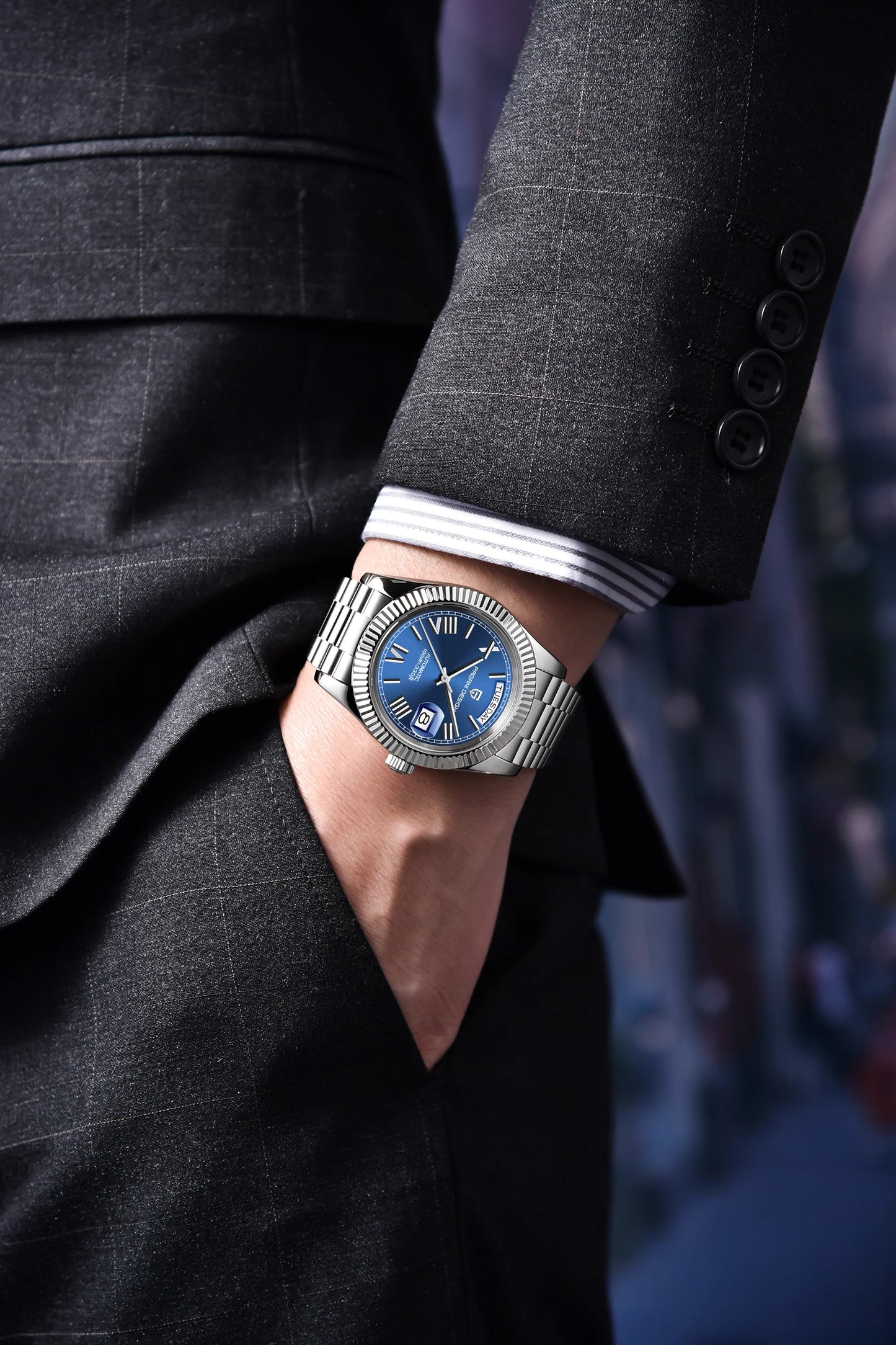 PAGANI DESIGN 2024 New DD40 NH36A Men's Watches Luxury Automatic Mechanical Watch For Men AR Sapphire Glass Date Wristwatch Men