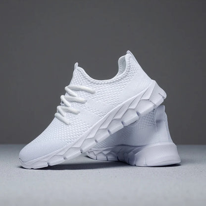 Heren sneakers van mesh, lichtgewicht damesschoenen, casual platte schoenen, hardloopsportschoenen voor heren, zachte ademende tennissneakers voor mannen