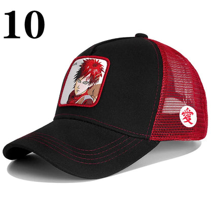 Casquette de baseball imprimée à l'effigie d'un personnage de l'anime Dragon Ball pour hommes et femmes – Casquette hip-hop – Casquette en maille pour camionneur – Protection solaire d'été pour les activités en plein air