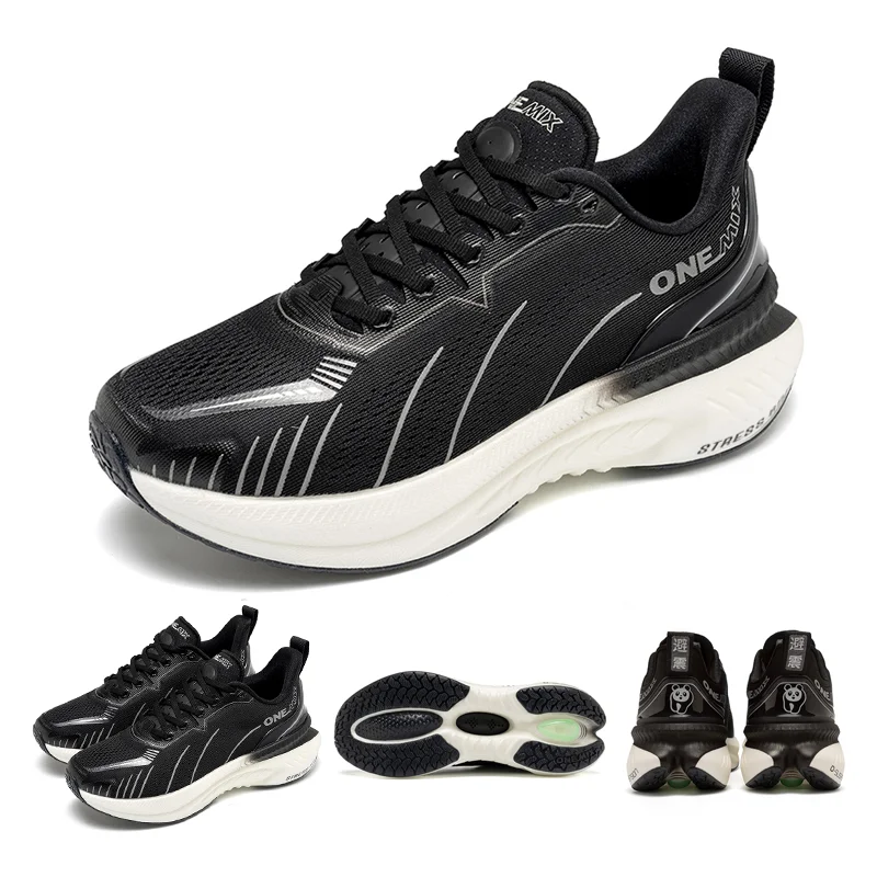 ONEMIX blanc chaussures de course sur route pour hommes coussin d'air chaussures de Sport en plein Air hommes formateurs été chaussures de Jogging chaussures pour femmes