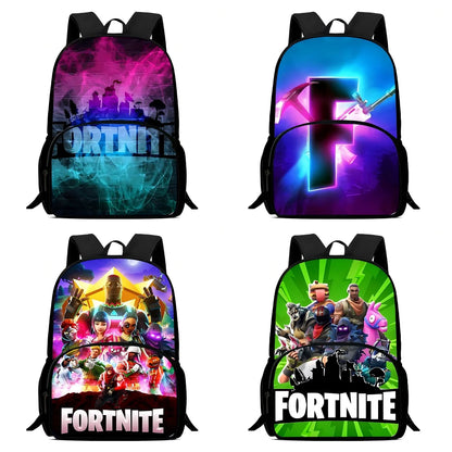 Beliebte FortniteS Gaming-Rucksäcke für Kinder, Jungen und Mädchen – Geburtstagsgeschenk für Schüler, Schulrucksack mit großem Fassungsvermögen, robuster Camping-Rucksack