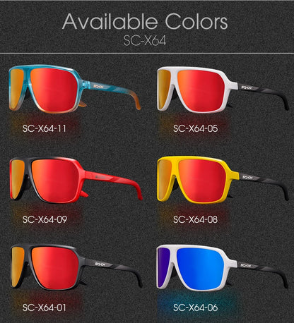 Scvcn Polarized Fishing Sunglasses Outdoor Sport Entertainment Glasses Outdoor Cycling Road Bike UV400 Protective Frame Glasses