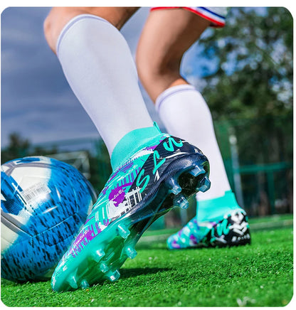 Brand Fashion Football Sneakers for Men and Women Professional Field Boots Big Size 46 Long Spikes Soccer Cleats Men's Football Boots