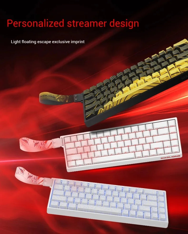 Madlions mad60he Mad60 Mad68 HE Mechanical Keyboard Magnetic Switch Mad60he Wired Game Keyboard Rapid Trigger Rgb Keyboard
