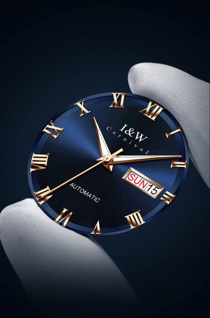 Carnival Brand High-end Series I&W Mechanical Watches Luxury Sapphire MIYOTA Movement Automatic Watches HD Luminous Reloj Hombre