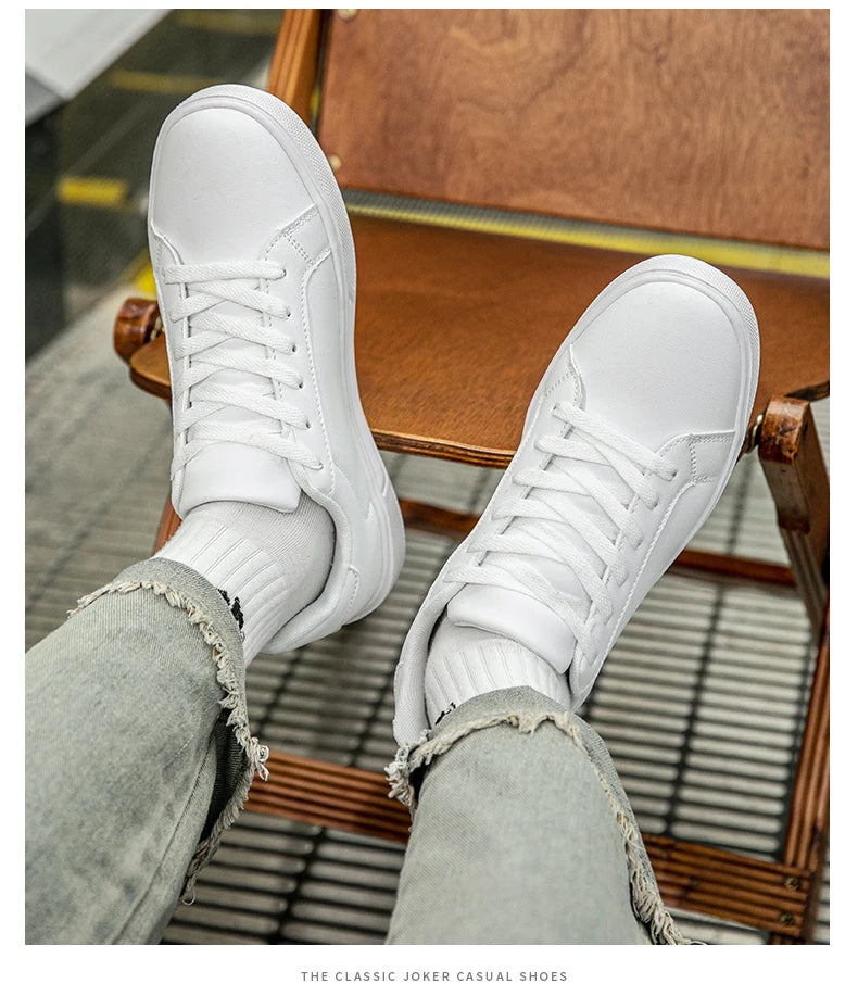 Sapatos de couro sintético para homem, ténis, sapatos casuais da moda, calçado de lazer para homem, ténis masculinos, calçado vulcanizado para homem, sapatos para casal, sapatos para mulher