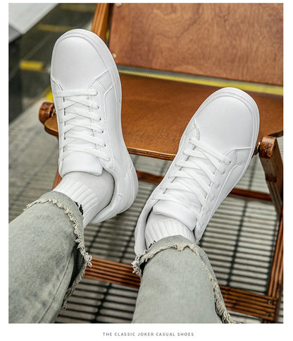 Sapatos de couro sintético para homem, ténis, sapatos casuais da moda, calçado de lazer para homem, ténis masculinos, calçado vulcanizado para homem, sapatos para casal, sapatos para mulher