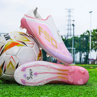 New Men's Football Boots Non-Slip Boys Outdoor Hot-Selling Soccer Shoes Grass Match Sneakers High-Quality Cleats High-Top Lightweight
