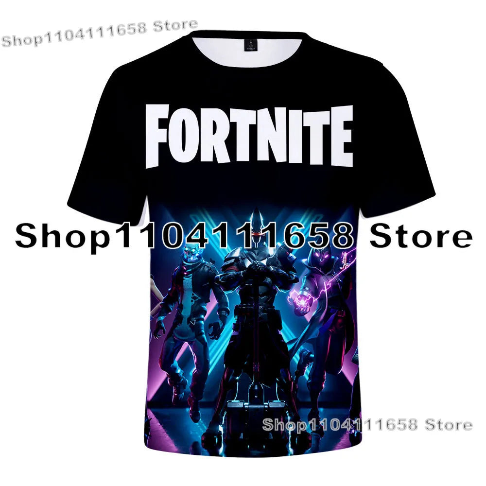 T-shirt Banana Peely da donna, bambini, F-Fortnite, maglietta da uomo con stampa 3D, Battle Royale Game, top estivi, regali di compleanno