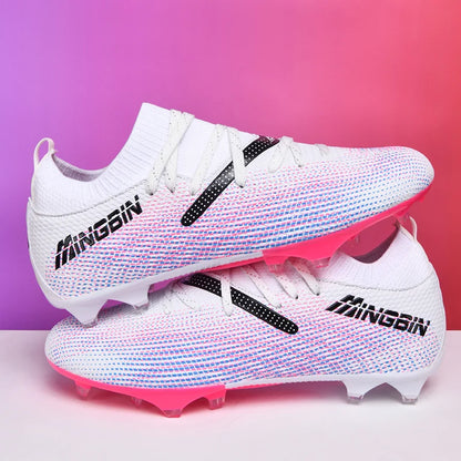 Chaussures de football en mesh respirant pour hommes, crampons de football professionnels, chaussures de football pour jeunes, antidérapantes, baskets pour hommes, Society Chuteira