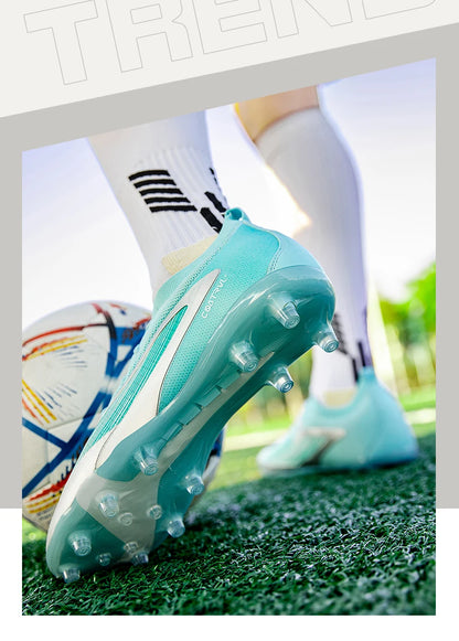 Chuteiras de Futebol para Homem Novas, com Pitons para Exterior, Respiráveis, Antiderrapantes, para Adulto, Desporto, Pitons Longos, Treino, Rapaz, Jogo, Confortáveis