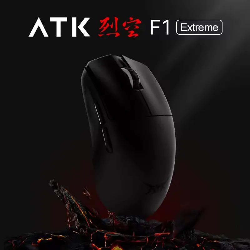 ATK BlazingSky F1 Extreme vezeték nélküli gaming egér, PAW3950 Ultra, két üzemmód, 8000Hz, 35g, könnyű e-sport FPS egér