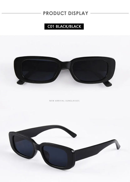 New Small Sunglasses Women Men Trendy Vintage Brand Designer Hip Hop Square Green Sun Glasses Female Eyewear UV400