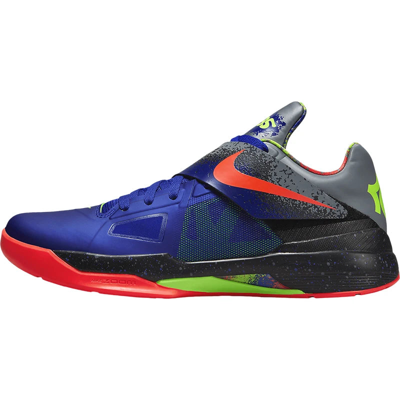 Nike KD 4 NERF auténticas para hombre, zapatillas de baloncesto bajas prácticas con amortiguación FQ8180-400