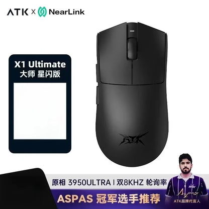 ATK Blazing Sky X1/X1V2 trådløs gamermus 8K med lav latenstid, letvægts FPS Liekong e-sport gamingmus, brugerdefineret pc-tilbehør