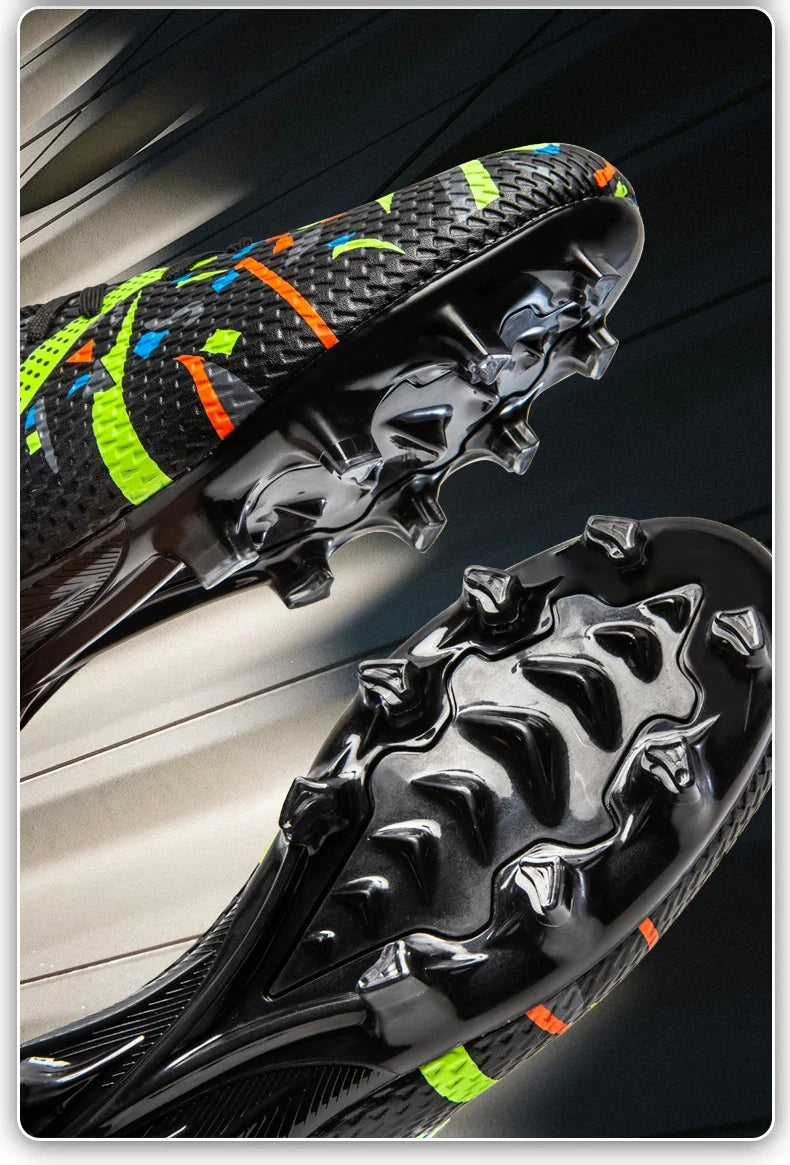Nouvelles chaussures de football pour hommes, chaussures de sport professionnelles pour l'extérieur, antidérapantes, chaussures d'entraînement, baskets, chaussures de football pour terrain gazonné, ultralégères, unisex