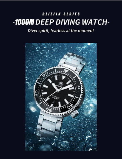 ADDIESDIVE Men's Luxury Watch 1000m diver's watch Waterproof luminous Sapphire Glass reloj hombre Automatic Mechanical Watches