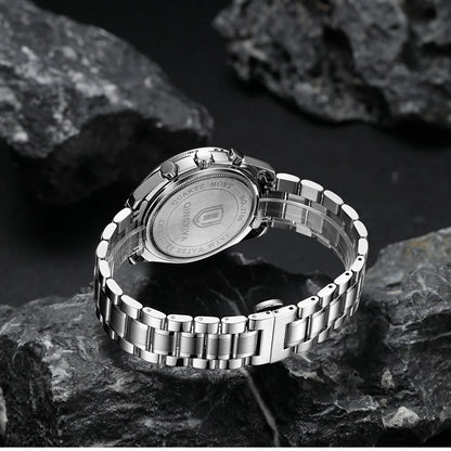 Luxury Brand Men Quartz Watch Waterproof Luminous Stainless Steel Men's Watches 24 Hours Chronograph Date Business Watch For Man