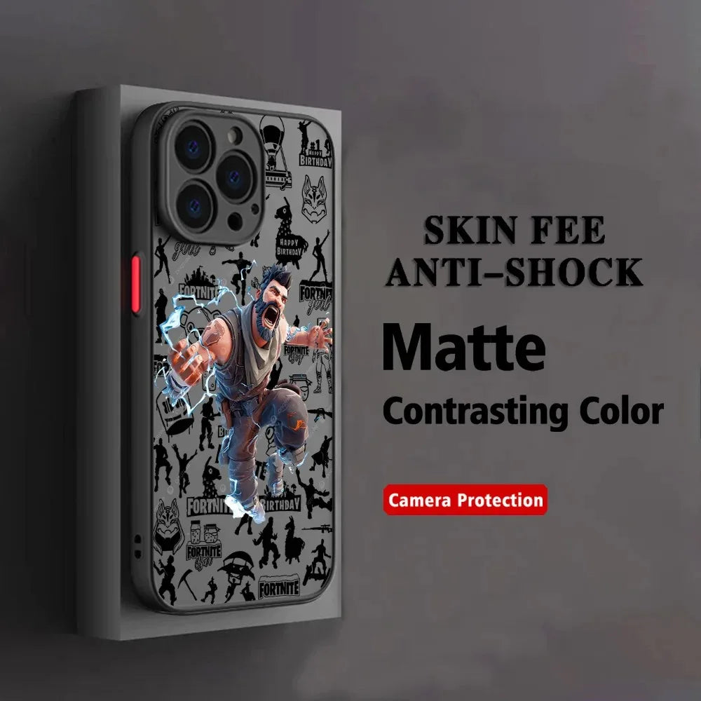 Capa de Telemóvel Hot Game F-Fortnites para Oppo A6 A5 A5x A59 A98 A38 A58 A78 A76 A57 A17 A55 A94 A74 A54 A16K A16 Pro 5G Mate